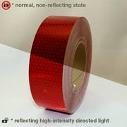 Oralite (Reflexite) V92-DB-COLORS Microprismatic Conspicuity Tape: 2 in x 50 yds. (Red)