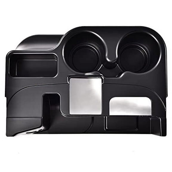 PIT66 Center Console Cup Holder, Fit for 2003-2012 Dodge Ram 1500 2500 3500 Matte Black