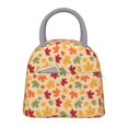 thumbnail image 1 of Balery Autumn Maple Leaves Bolsa de Almuerzo para Mujeres, Caja de Almuerzo, Bolsa de Almuerzo Pequeña Impermeable, Tote de Almuerzo Reutilizable con Gran Capacidad, 1 of 6