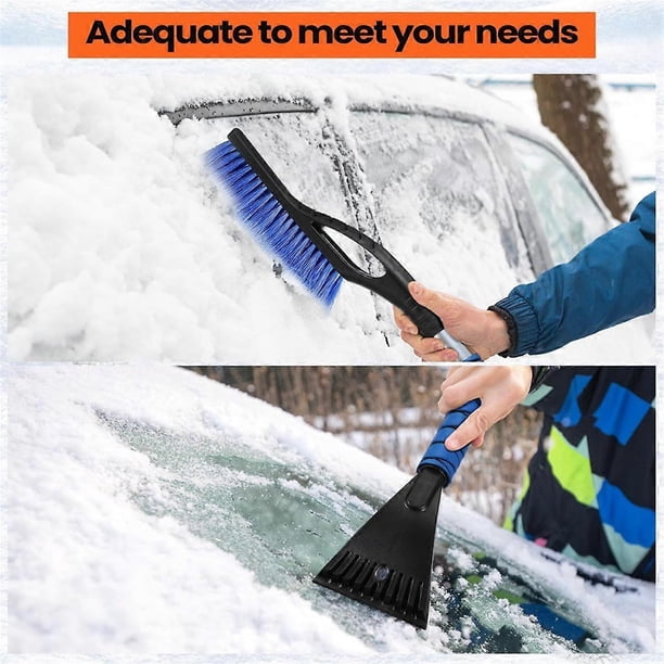 Detachable Car Ice Scraper Car Snow Sweeping Shovel with Handle Cleaning Scraping Tool Ice Scraper Removal Brush