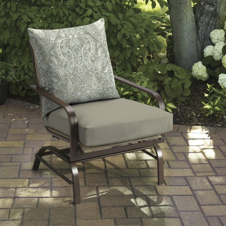 Real Living Taupe Deep Seat Outdoor Cushion Set