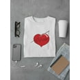 thumbnail image 3 of Stitch Heart T-Shirt Men -Engin Selcuk Designs, Male Large, 3 of 4