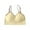 Yellow, variant on Sports Bra Women Fashion Bra Solid Vest Camisole Breathable Push Up Tops Underwear V-Neck Lightly Lined Bra Feature Hook and Eye Closure Nursing Bra Style Y-95 , White