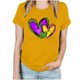 thumbnail image 1 of Fiudx Camisas para Mujer Camiseta de Manga Corta con Cuello Redondo y Estampado de Carnaval para Mujer, Moda y Ocio, 1 of 3