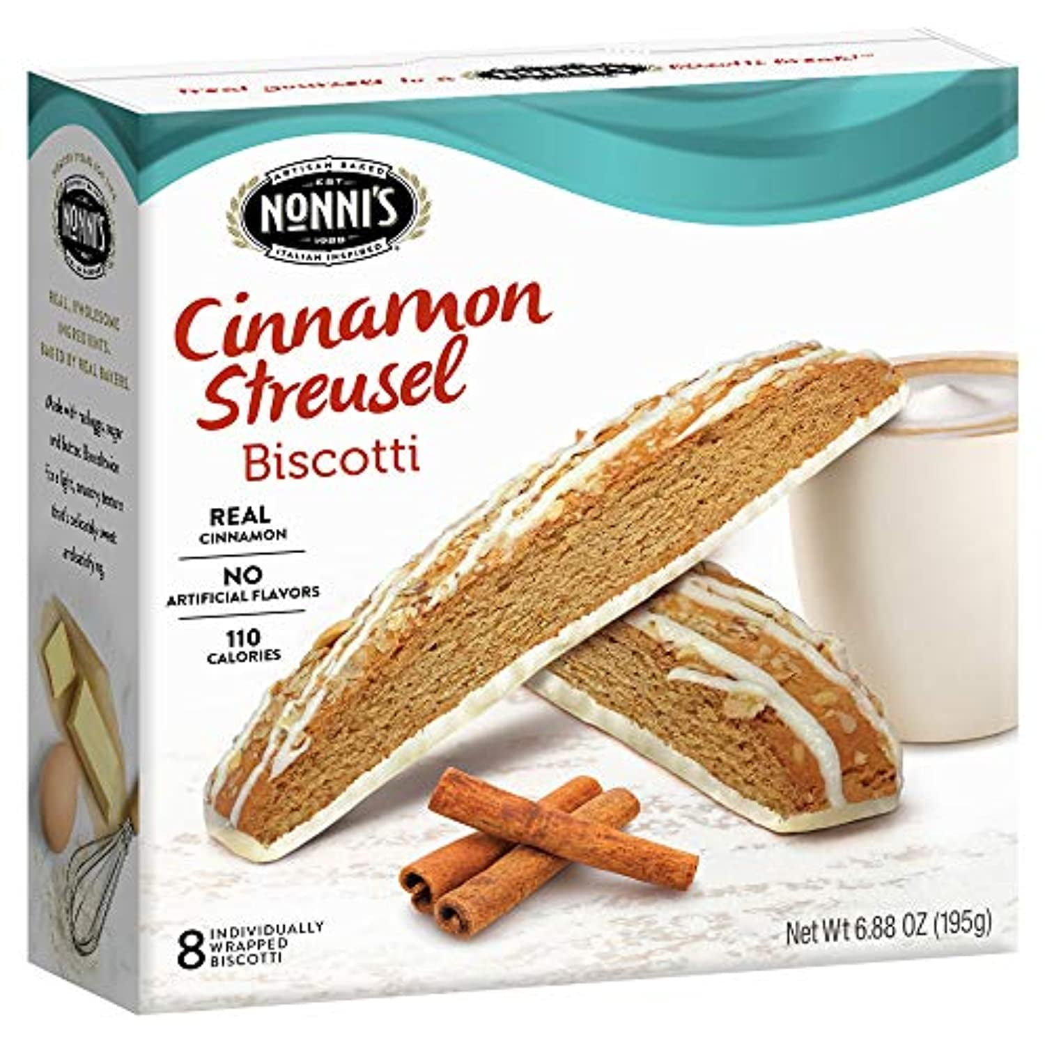 Nonnis Cinnamon Streusel Biscotti, 6.88 Oz (197814)