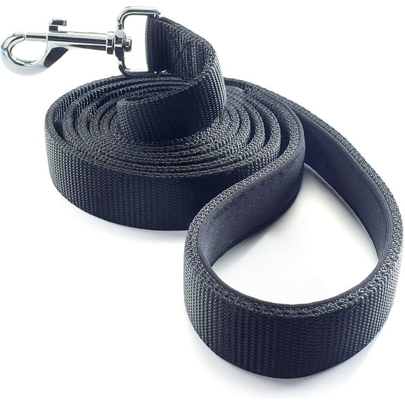 Dutchy Brand Ultra Strong Heavy Duty Training Dog Leash for Big, Medium, Small Dogs, Padded Handle for Strong Dogs 6 ft, Black