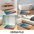 thumbnail image 3 of 1pc Beach at Sunset Absorbent Non-Slip Bathroom Thickened Flannel Rug Decor,Soft,Quick Drying,Suitable For Indoor/outdoor Use,Bathrooms,Bedrooms,Kitchens,Terrace,Laundry Rooms,16"x24", 3 of 9