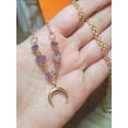 thumbnail image 6 of Amethyst Point Necklace Genuine Handmade Moon Amethyst ,, 6 of 6