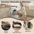 thumbnail image 5 of Design&I 8'x10' Washable Area Rug Snag-Free Record Vinyl Phonograph Player Featuring Musical Motifs Retro for Dining Room, Large Office, Lounge, 5 of 7