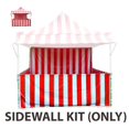 thumbnail image 3 of TentandTable Speedy Pop-up Carnival Tent Sidewall Kit Only, Red and White Striped, 10 ft x 10 ft, 3 of 6