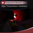 thumbnail image 3 of Cinta Reflectante de Advertencia de Seguridad Única Bargains 1 Pcs Aumento de Visibilidad Tiras Reflectantes 98.43ftx1.97" Rojo, Negro, 3 of 6