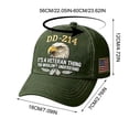 thumbnail image 3 of YiJuHui 2pcs Military Veteran Hat - 214 Reference Baseball Cap for Retired Soldiers, Patriotic Gifts, Adjustable Comfort Fit for Veterans Day & Homecoming, 3 of 5