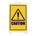 thumbnail image 2 of M&T Displays White Street SignPro Board A-Frame Sidewalk Sign with 24x36 Caution Sticker, 2 of 10
