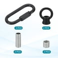 thumbnail image 3 of 2 Pack M10 Lifting Eye Nut Kit, Bolt Screw Ring, 88 lbs Black, 3 of 7