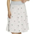 thumbnail image 1 of Women's Rabbit Hula Hoop Scooter Ballerina A-line Printed Skirt Casual Wear, XL, Pearl Rose Mint Green, by Ambesonne, 1 of 6
