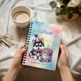 thumbnail image 3 of Happy Birthday Cute Puppy Siberian Husky with Cake Gifts Party Hat Spiral Bound Journal Husky Dog Lover Gifts 5x7in Spiral Notebook - 00029, 3 of 5