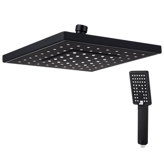 Rainfall Shower Head with Adjustable Spray Modes and Universal 4-Way Connection – 20 cm Diameter Pressurized Top Spray Showerhead