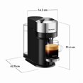 thumbnail image 2 of Nespresso Vertuo Next Deluxe Coffee and Espresso Maker by DeLonghi, Chrome with Aeroccino Milk Frother, 2 of 4