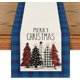 thumbnail image 1 of Camino de mesa navideño con diseño de búfalo a cuadros, acuarela, ideal para fiestas de invierno, cocina, comedor, decoración de interiores y exteriores., 1 of 6