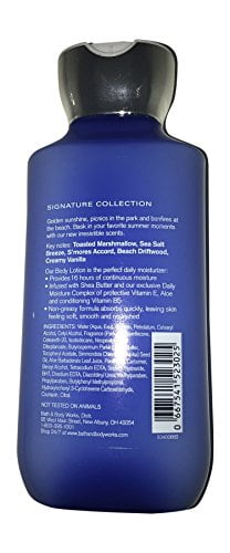 Bath And Body Works Beach Nights Summer Marshmallow Shea Vitamin E Body Lotion 8 Oz