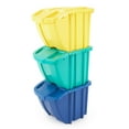 thumbnail image 1 of Suncast BH183PK Bac de Recyclage Empilable Conteneurs & Couvercles, Multicolore (3 Pack), 1 of 3