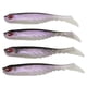 thumbnail image 1 of Cebo Suave De Cola En T, Señuelos De Pesca De Dos Colores, Ligero, Duradero, Conveniente Para Atraer Peces Cergrey Parte trasera negra con cuentas azules., 1 of 8