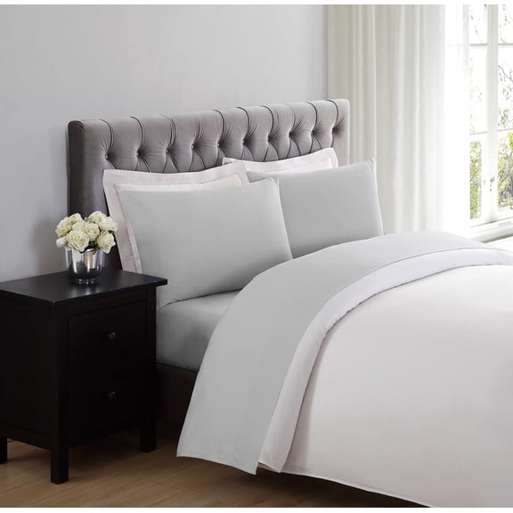 My World Anytime Solid 100% Microfiber Polyester Deep Pocket Light Grey 3-Piece Twin XL, All Season, Adult and Teen Sizes, OEKO-TEX Certified