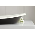 thumbnail image 2 of Kohler K-5403-P5 Iron Plains 20-3/4"L Cast Iron Drop-In Semi-Vessel Sink - Off White, 2 of 9