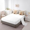 thumbnail image 5 of jejeloiu Cute Highland Cattle 7-Piece Bedding Comforter Set,Rustic Plant Floral King Bedding Sets,Old Wooden Board Bed Sheets For Kids,Microfiber Bedroom Decor Reversible, 5 of 8