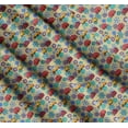 thumbnail image 3 of Soimoi Cotton Voile Fabric Artistic Floral & School Bus Kids Decor Fabric Printed Yard 42 Inch Wide, 3 of 7