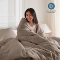 thumbnail image 5 of Bare Home Luxury Duvet Cover and Sham Set - Premium 1800 Collection - Ultra-Soft - Twin/Twin-XL, Taupe, 2-Pieces, 5 of 10