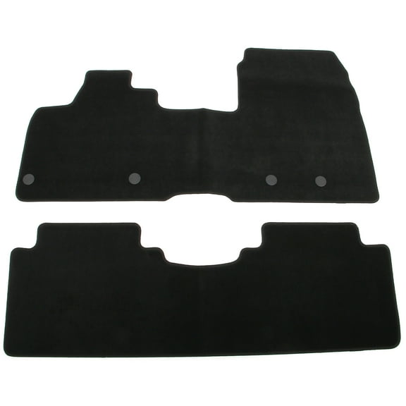 Ikon Motorsports Anti-slip Floor Mats Carpets Fits 2023-2025 Nissan ARIYA, Nylon OEM Fitment Style Front Liners Black 2PCS