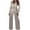 White, variant on Meichang Women's Two Piece Outfit Casual Belt Long Sleeve Blazer And Pencil Pants Suits Set Office Business Suit with Pockets