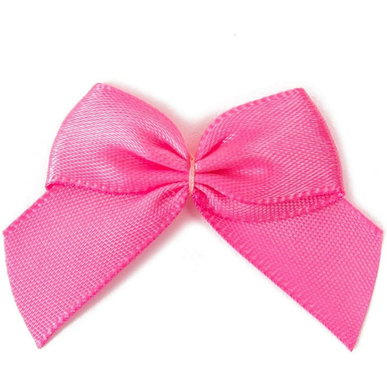 Double Dusky Pink Ribbon Bows 25mm wide