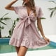 thumbnail image 4 of Vestido Floral Pompotops Manga Corta Cuello en V Profundo Talla S, 4 of 7
