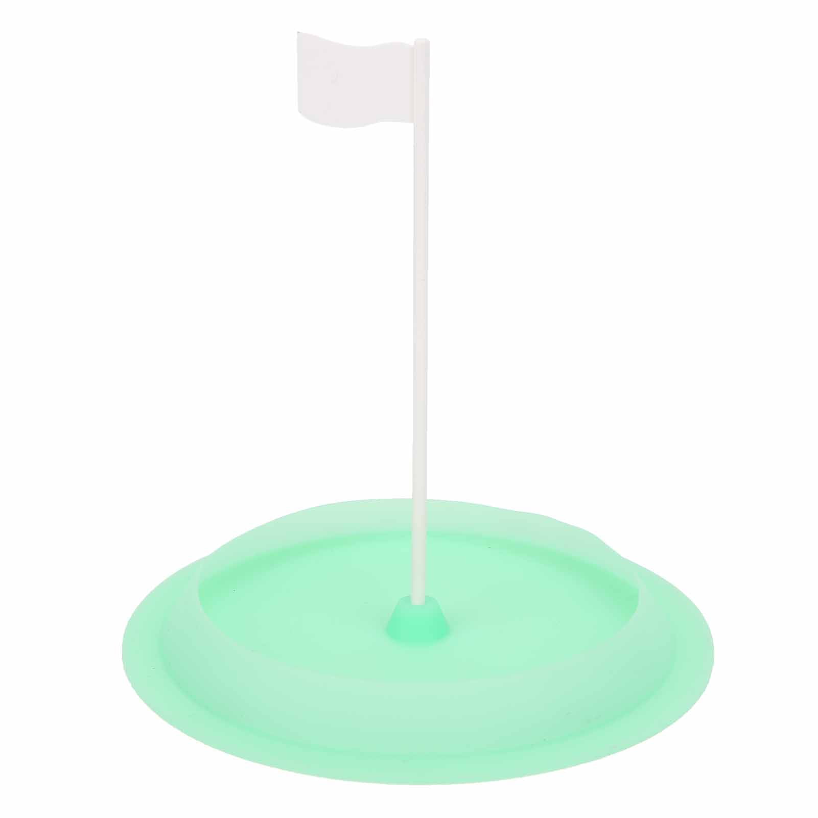 Cergrey Golf Putter Practice Silicone Disc Hole Putting Cup Indoor With Plastic Target Flag,Putter Hole With Flag,Golf Training Accessory
