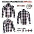 thumbnail image 2 of Dream Apparel Men's Long Sleeve Casual Shirt Armored Buffalo Plaid Flannel Shirt 100 % Cotton, 2 of 6