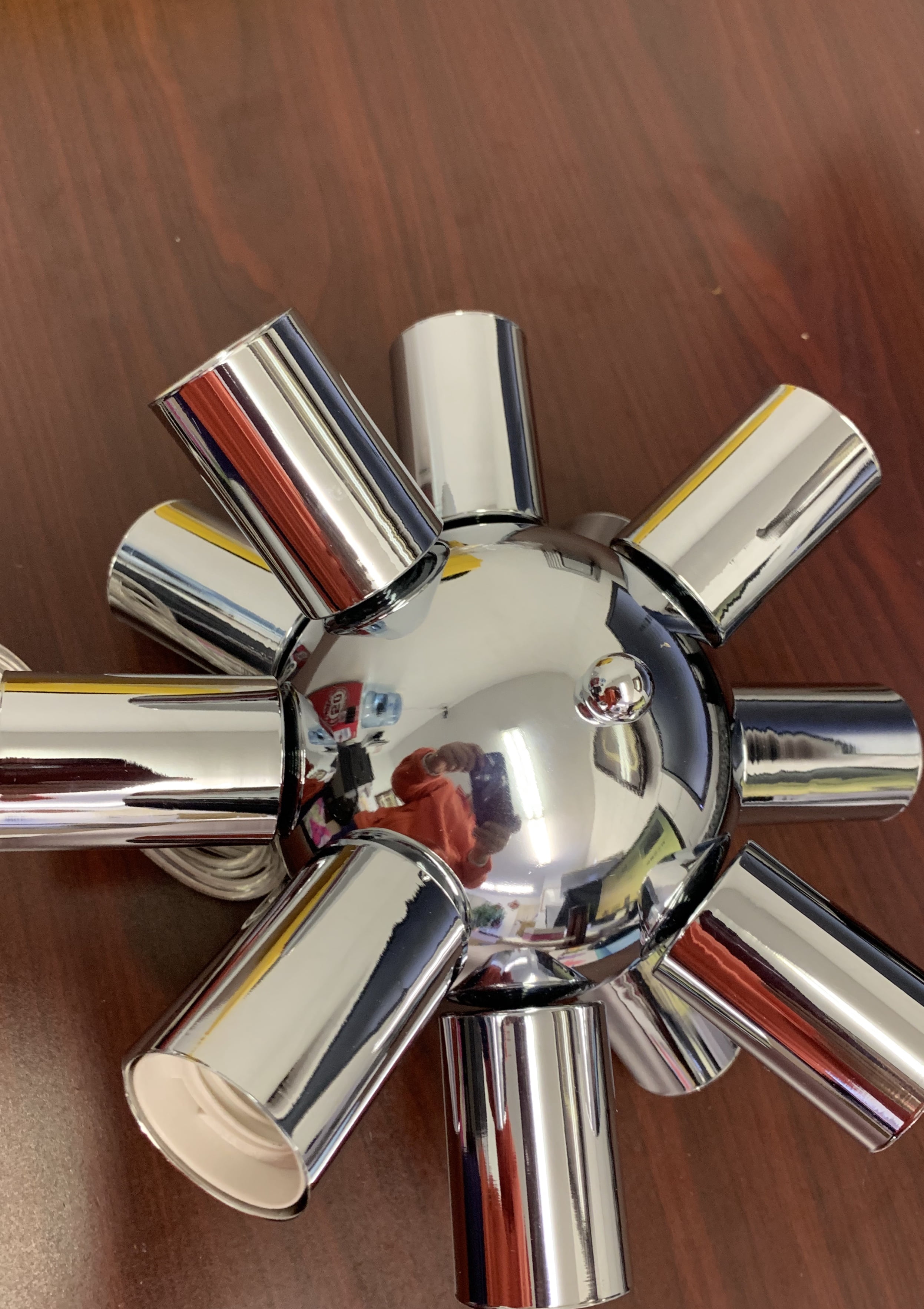 Ceiling Lamp Wrought Iron Plating Chrome Living Room Dining Room Bedroom Chrome