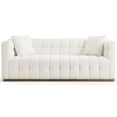 thumbnail image 4 of Jeday Mid Century Modern Living Room Cream Boucle Fabric Sofa, 4 of 4