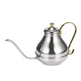 thumbnail image 1 of Hervidor de café de acero inoxidable con cuello de cisne, duradero y estilo clásico plata, 1 of 9