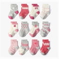 thumbnail image 2 of HCNTES Baby Girls Boys Cute Socks Toddlers Kids Crew Soft Socks Spring Summer Breathable Socks for Children(Z01-J,5-7 Years), 2 of 4