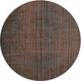 thumbnail image 1 of Ahgly Company Indoor Round Traditional Dark Brown Persian Area Rugs, 4' Round, 1 of 6