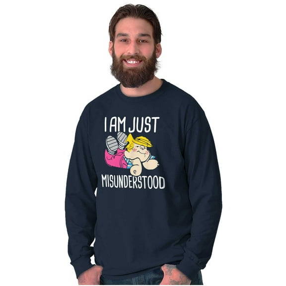 Dennis The Menace Just Misunderstood Long Sleeve TShirt Men Women Brisco Brands S