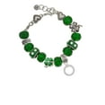 thumbnail image 2 of Delight Jewelry Silvertone Run Like A Girl Eternity Ring - Green Irish Luck Bead Charm Bracelet, 7.5", 2 of 4