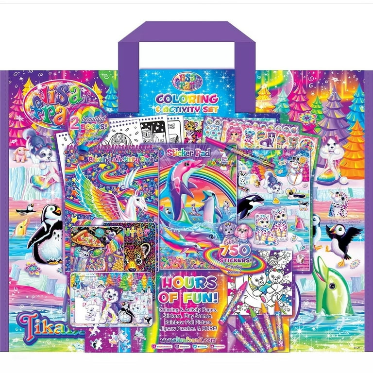 Lisa Frank Coloring and Activity Tri-Fold Storage Case - Walmart.com