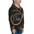 thumbnail image 3 of Kdxio 2025 New Year New Pattern Boys Athletic Unisex Boys Girls Hoodie with Pocket Sweatshirts-Small, 3 of 6