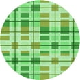 thumbnail image 1 of Ahgly Company Indoor Round Patterned Jade Green Area Rugs, 5' Round, 1 of 6