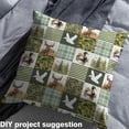 thumbnail image 3 of Erosebridal Mallard Deer Fabric By The Yard,Camouflage Upholstery Fabric,Hunting Animal Decorative Fabric,Patchwork Farmhouse Indoor Outdoor Fabric,Green White,10 Yards, 3 of 5