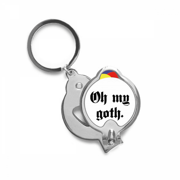 Exclamation Gothic Alphabet Nail Clippers Sharp Fingernail Stainless Steel Cutter