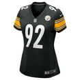 thumbnail image 2 of Women's Nike James Harrison Black Pittsburgh Steelers Retired Game Jersey, 2 of 4